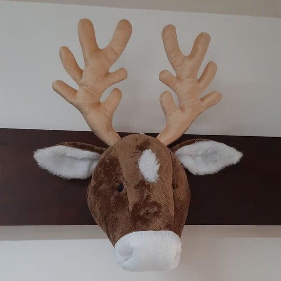 Cabeça de Alce Falsa Taxidermia
