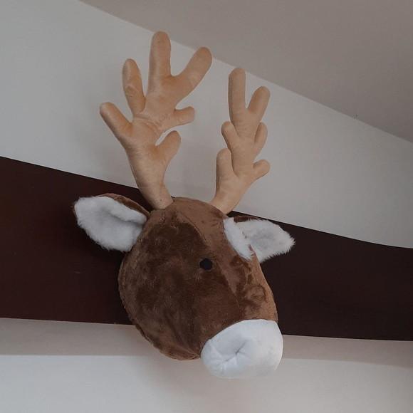 Cabeça de Alce Falsa Taxidermia