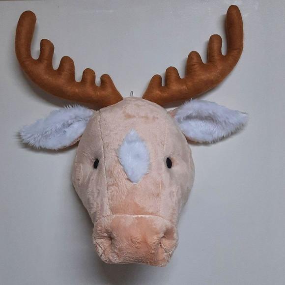 Cabeça de Alce Falsa Taxidermia.