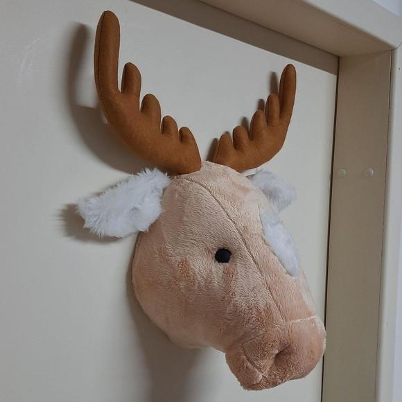 Cabeça de Alce Falsa Taxidermia.