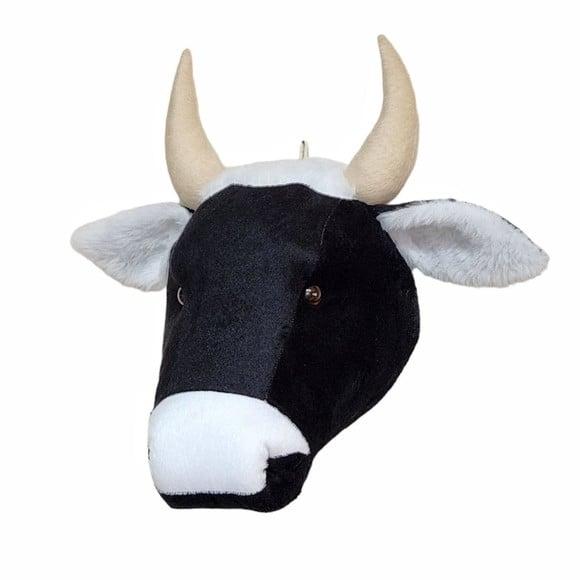 Cabeça de Boi Falsa Taxidermia em Pelúcia