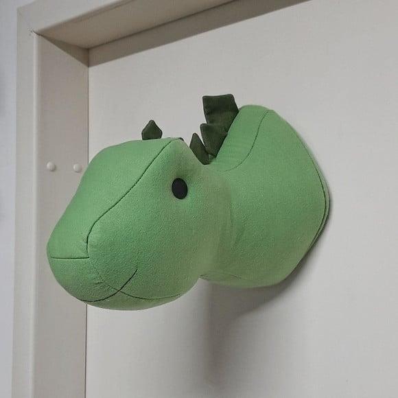 Cabeça de Dinossauro Falsa Taxidermia