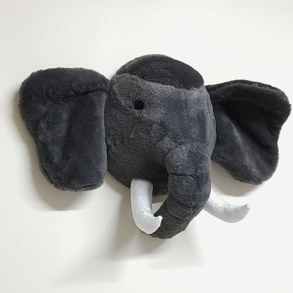 Cabeça de Elefante Falsa Taxidermia