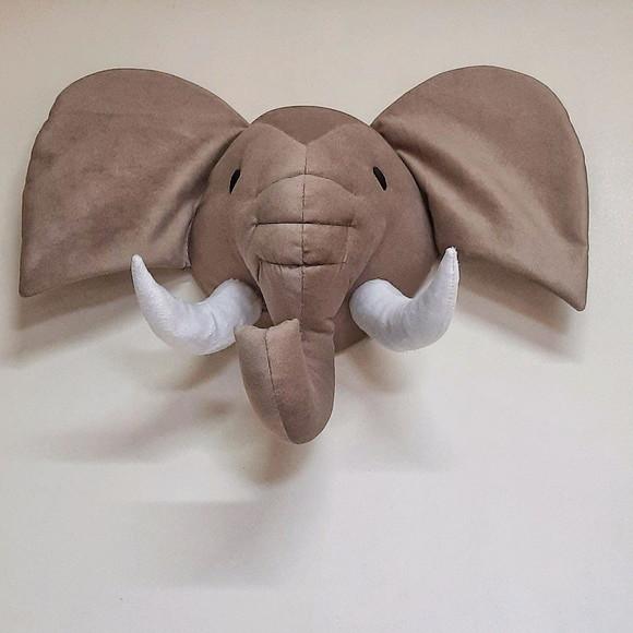 Cabeça de Elefante Falsa Taxidermia