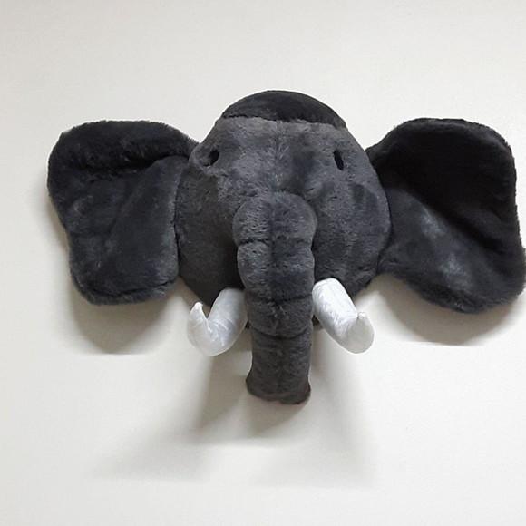 Cabeça de Elefante Falsa Taxidermia