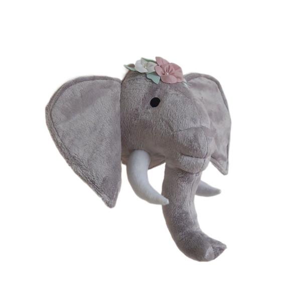 Cabeça de Elefante Falsa Taxidermia