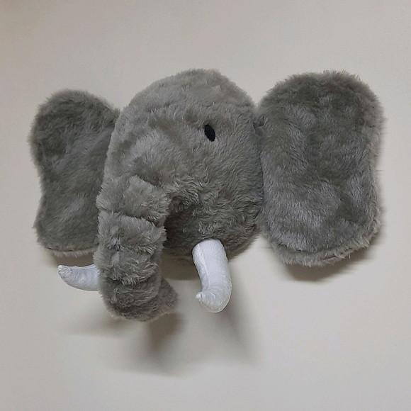 Cabeça de Elefante Falsa Taxidermia