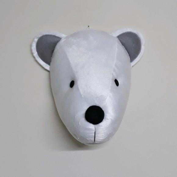 Cabeça de Urso Branco para Decoração