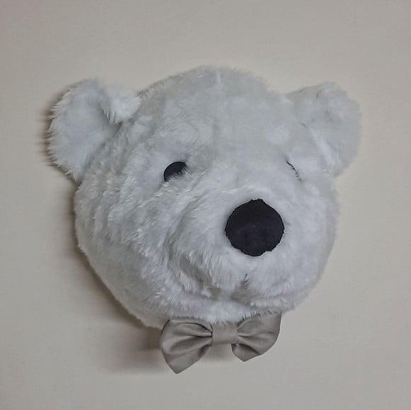 Cabeça de Urso Falsa Taxidermia