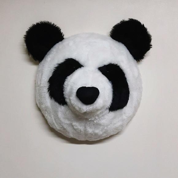 Cabeça de Urso Panda Falsa Taxidermia