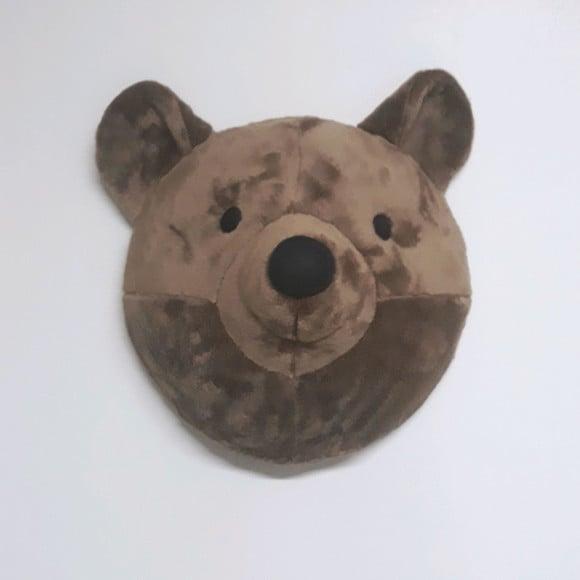 Cabeça de Urso Marrom Falsa Taxidermia