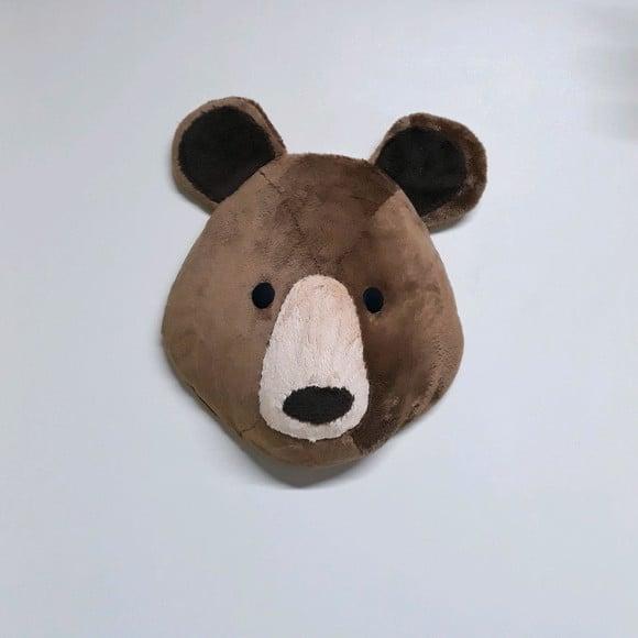 Cabeça de Urso Taxidermia em Pelúcia