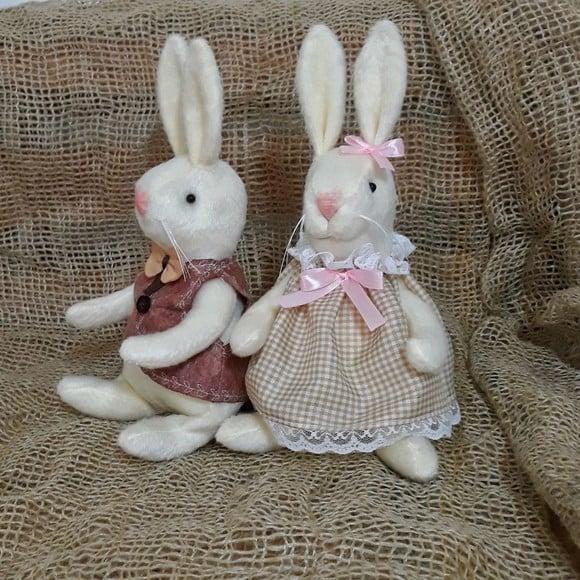 Casal de Coelhos 24 cm
