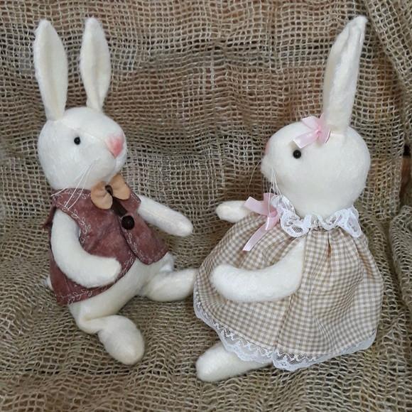 Casal de Coelhos 24 cm