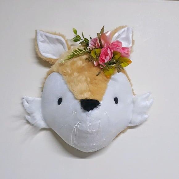 Falsa Taxidermia em Pelúcia Raposa