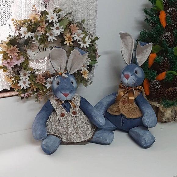Kit Casal de Coelhos 45 cm