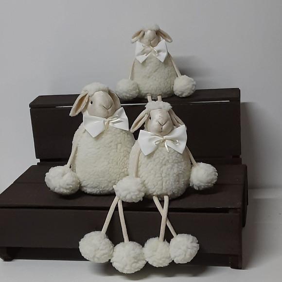 Kit Trio de Ovelhas com Pernas de Corda