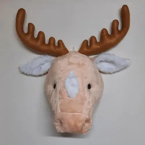 Cabeça de Alce Falsa Taxidermia.