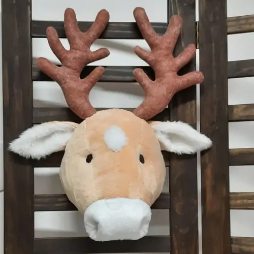 Cabeça de Alce Falsa Taxidermia.