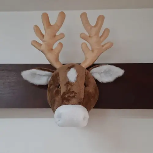 Cabeça de Alce Falsa Taxidermia