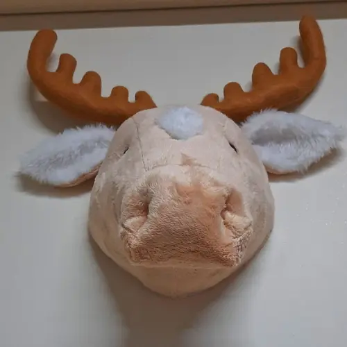 Cabeça de Alce Falsa Taxidermia.