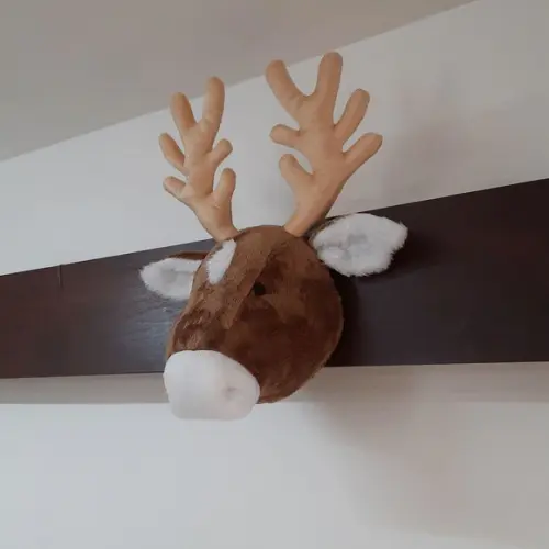 Cabeça de Alce Falsa Taxidermia