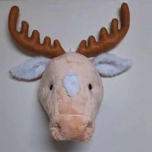 Cabeça de Alce Falsa Taxidermia.