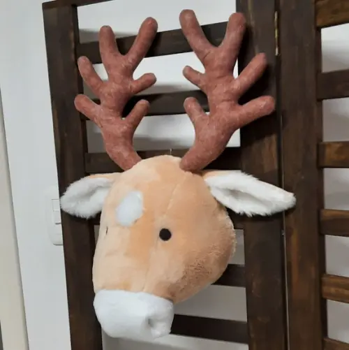 Cabeça de Alce Falsa Taxidermia.