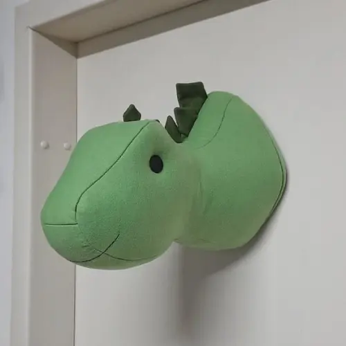 Cabeça de Dinossauro Falsa Taxidermia