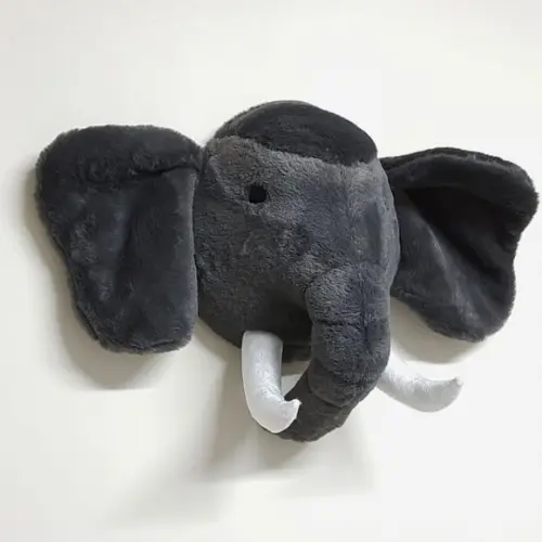 Cabeça de Elefante Falsa Taxidermia
