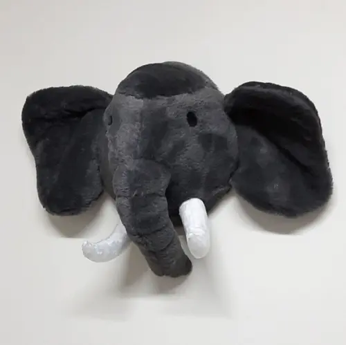 Cabeça de Elefante Falsa Taxidermia