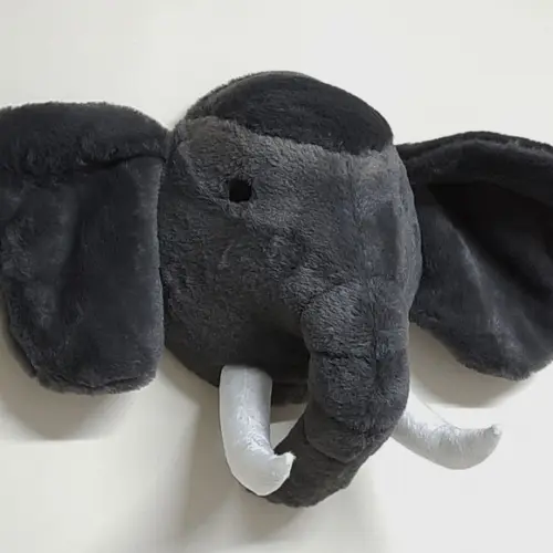 Cabeça de Elefante Falsa Taxidermia
