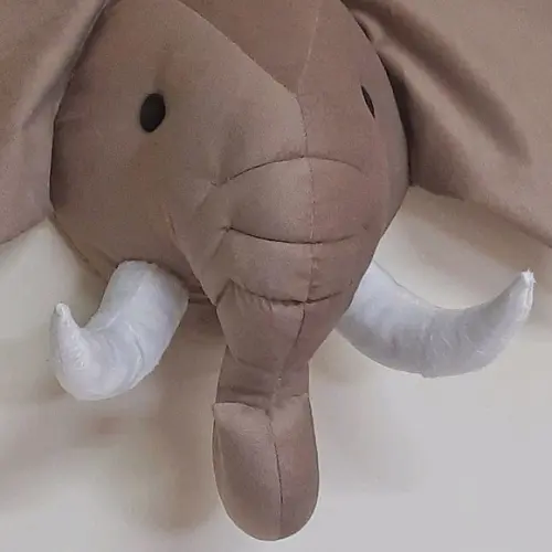 Cabeça de Elefante Falsa Taxidermia