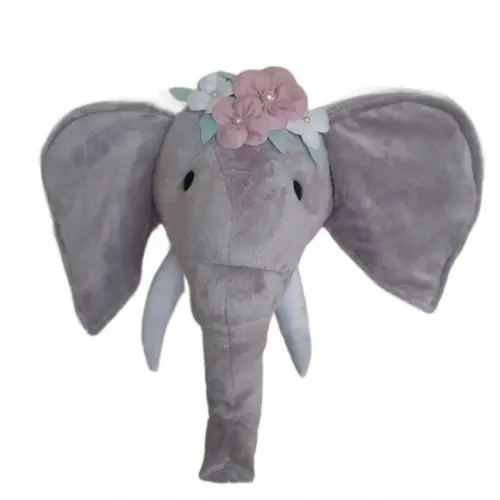 Cabeça de Elefante Falsa Taxidermia