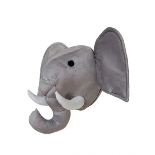 Cabeça de Elefante Falsa Taxidermia