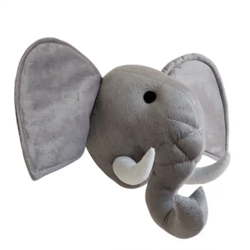 Cabeça de Elefante Falsa Taxidermia