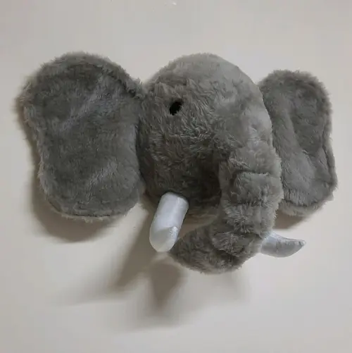 Cabeça de Elefante Falsa Taxidermia