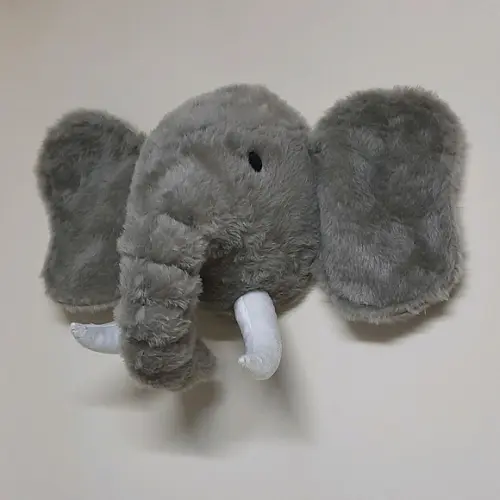 Cabeça de Elefante Falsa Taxidermia