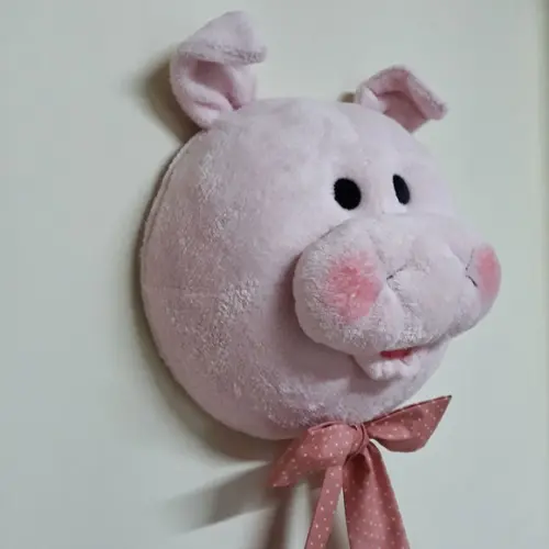 Cabeça de Porco Falsa Taxidermia