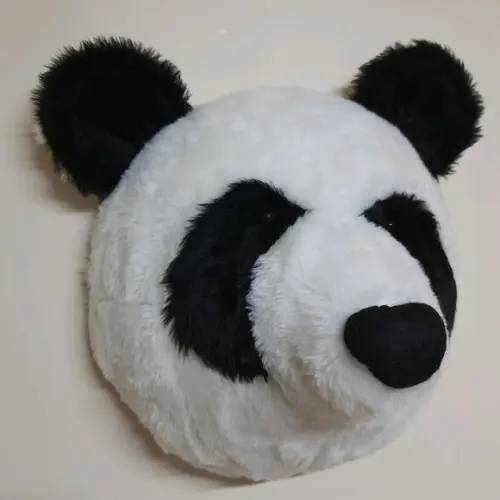 Cabeça de Urso Panda Falsa Taxidermia