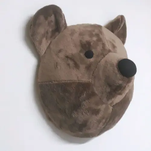 Cabeça de Urso Marrom Falsa Taxidermia