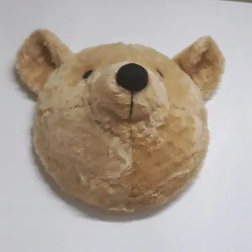 Cabeça de Urso Falsa Taxidermia em Pelúcia