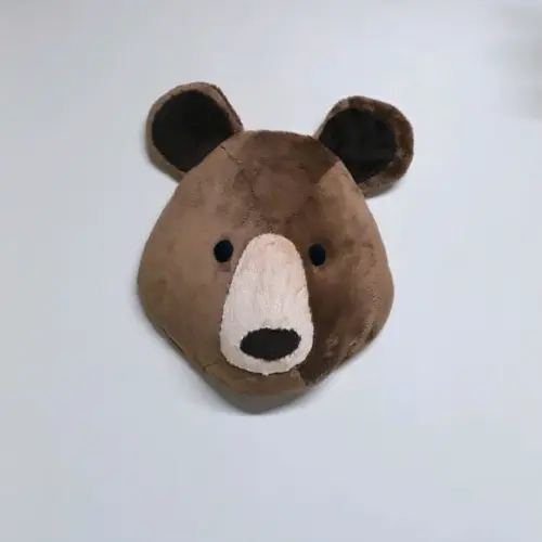 Cabeça de Urso Taxidermia em Pelúcia