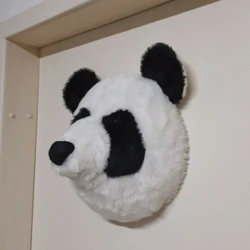 Cabeça de Urso Panda Falsa Taxidermia