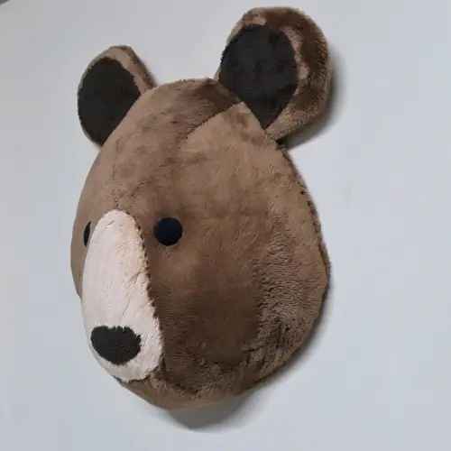 Cabeça de Urso Taxidermia em Pelúcia