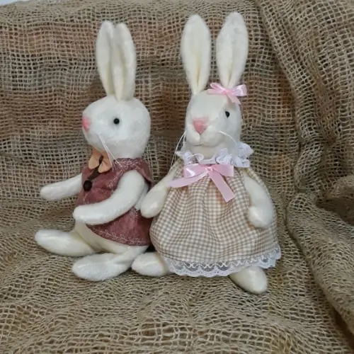 Casal de Coelhos 24 cm