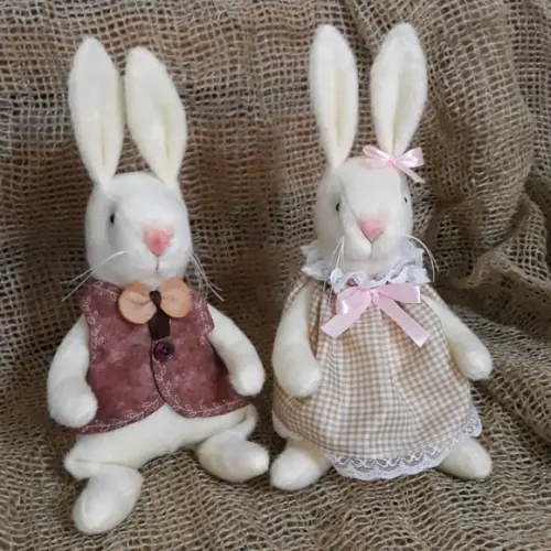 Casal de Coelhos 24 cm