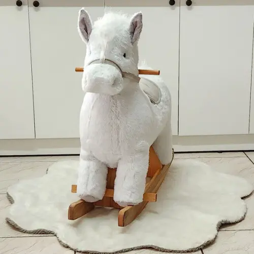 Cavalinho de Balanço Branco