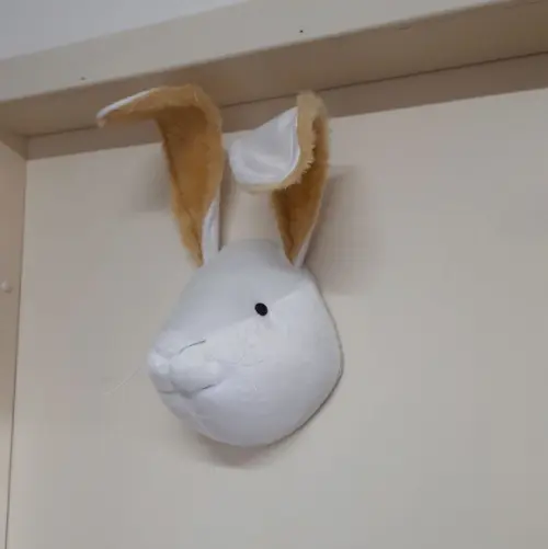 Coelho Falsa Taxidermia em Pelúcia