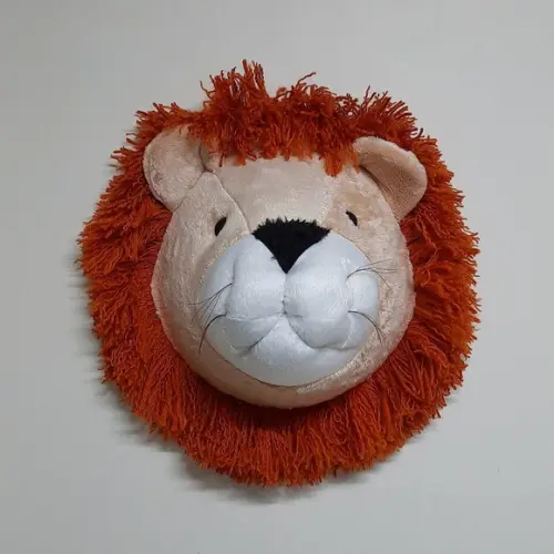 Falsa Taxidermia Cabeça de Leão